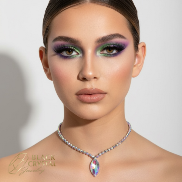 DANCE JEWELLRY BLACK CRYSTAL